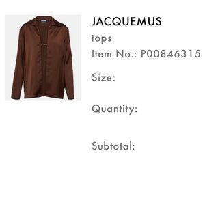 Jacquemus Brown Top